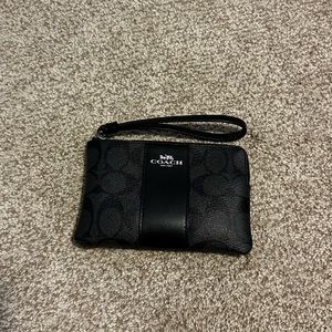 Black Coach Wristlet